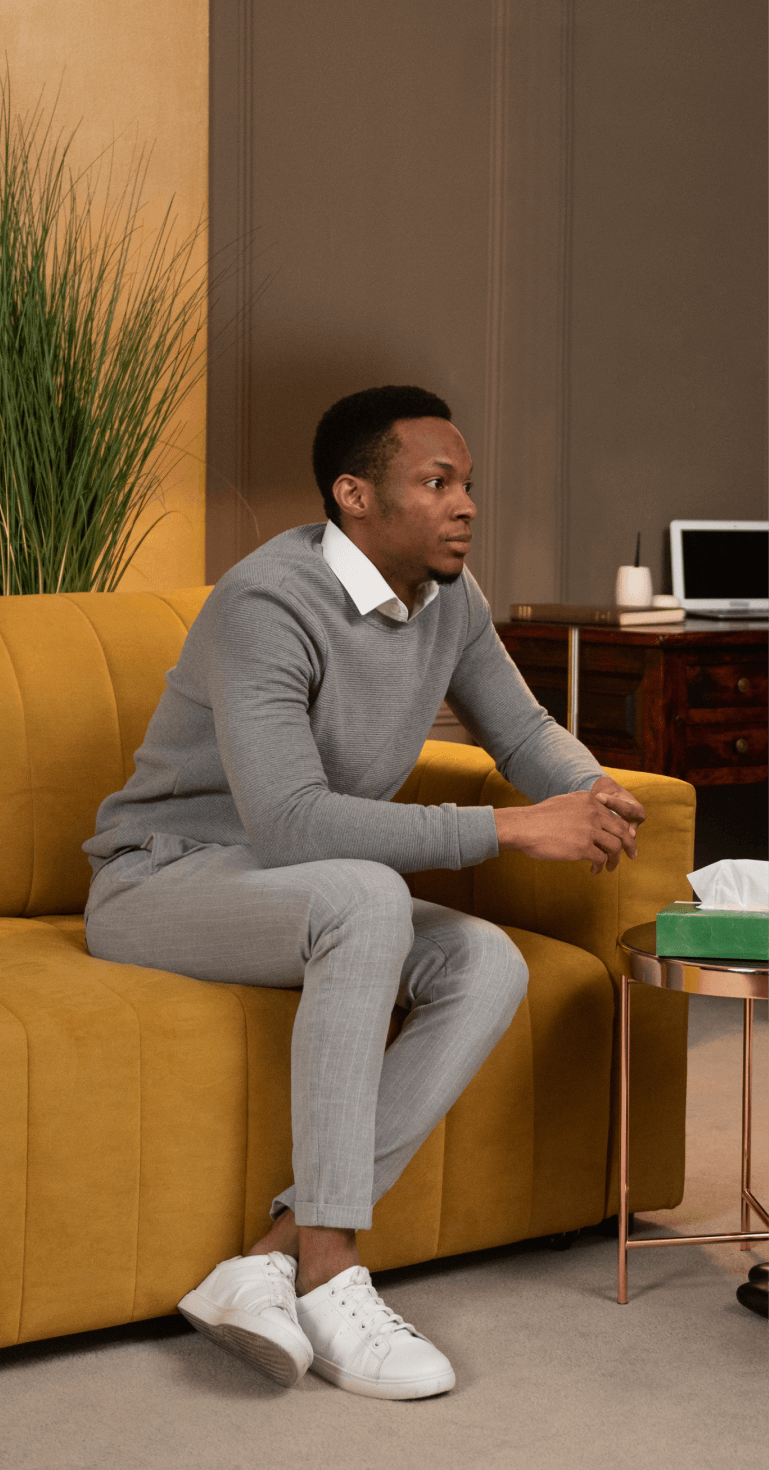 Therapist providing emotional support